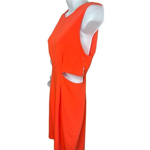 Trina Turk Helena Cut Out Sides Orange/Red Dress NWT Size 6 - Picture 5 of 9